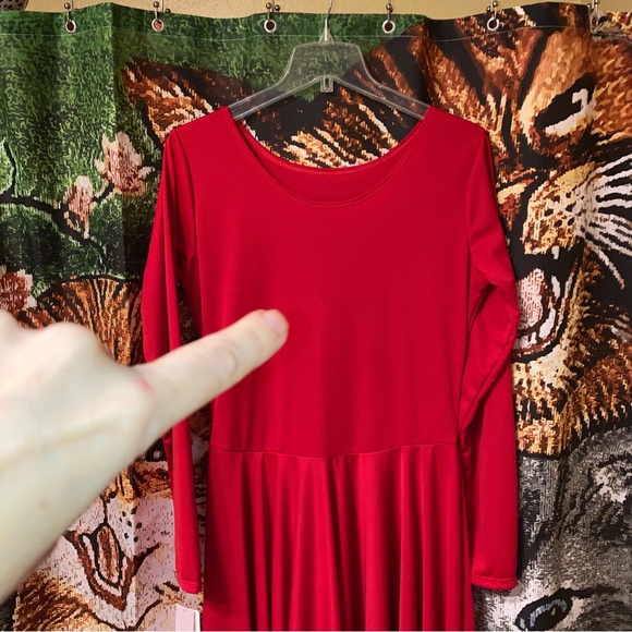 3/$15!! NWT *with spot* Red dance praise dress - Picture 4 of 10